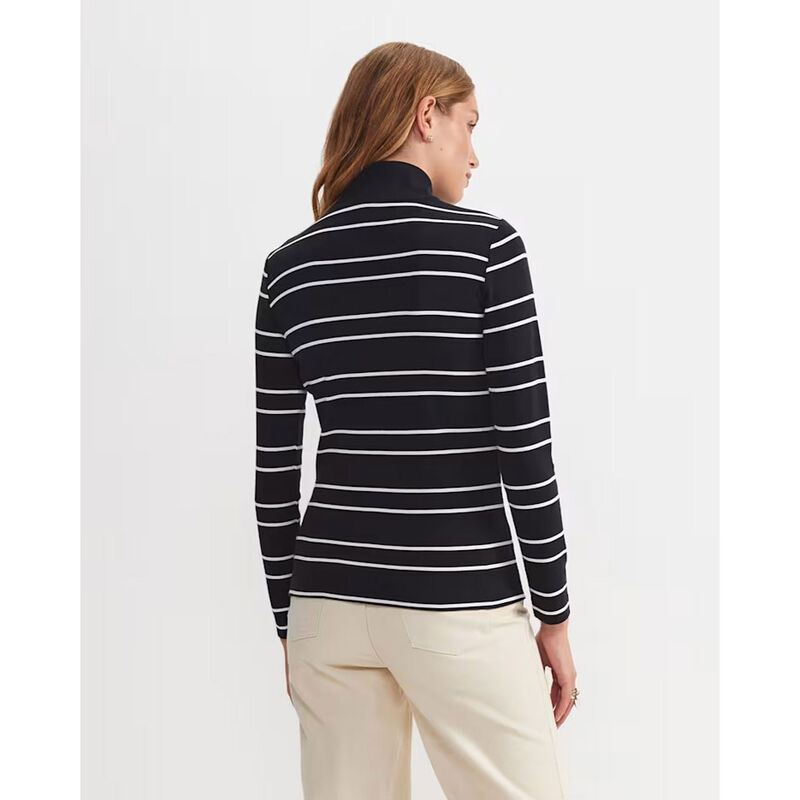 Sportscraft Lucy Stripe Zip Funnel Neck image number 1